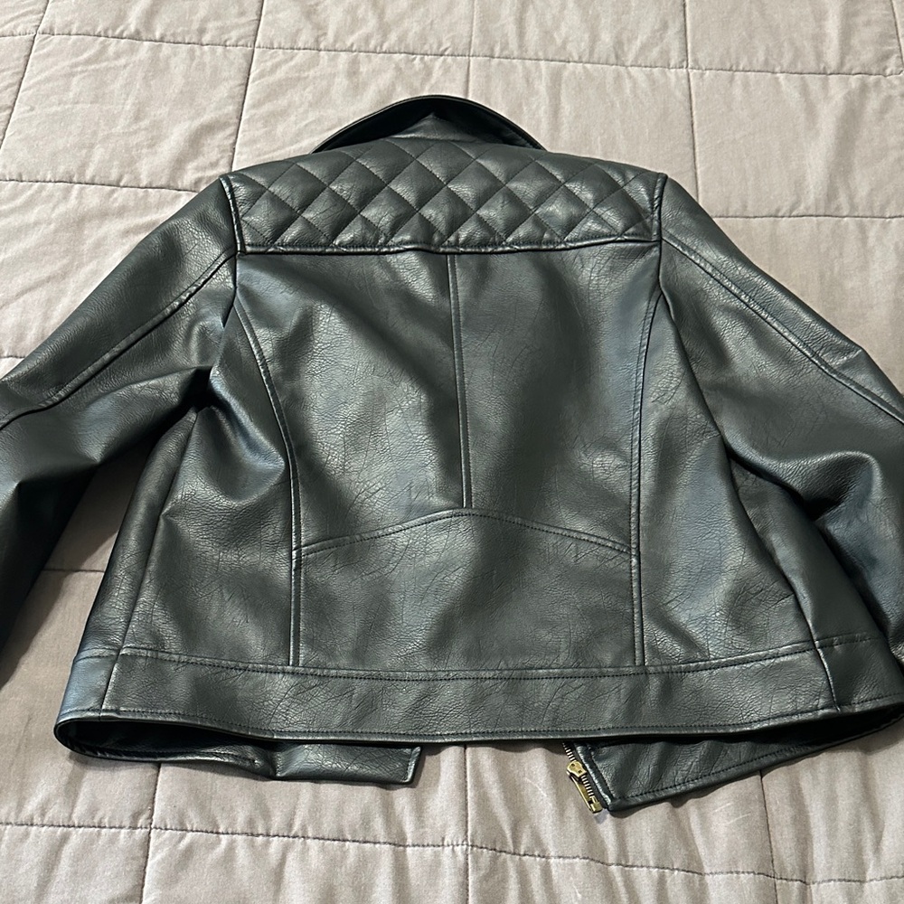 Universal Thread Dark Leather Jacket - image 3